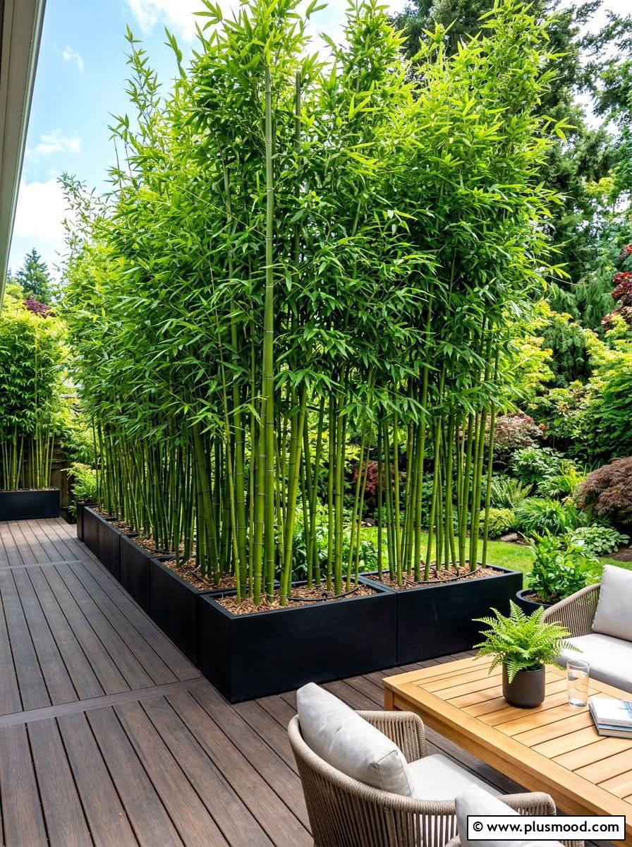Tall Privacy Screen Planter - 25 summer deck planter ideas
