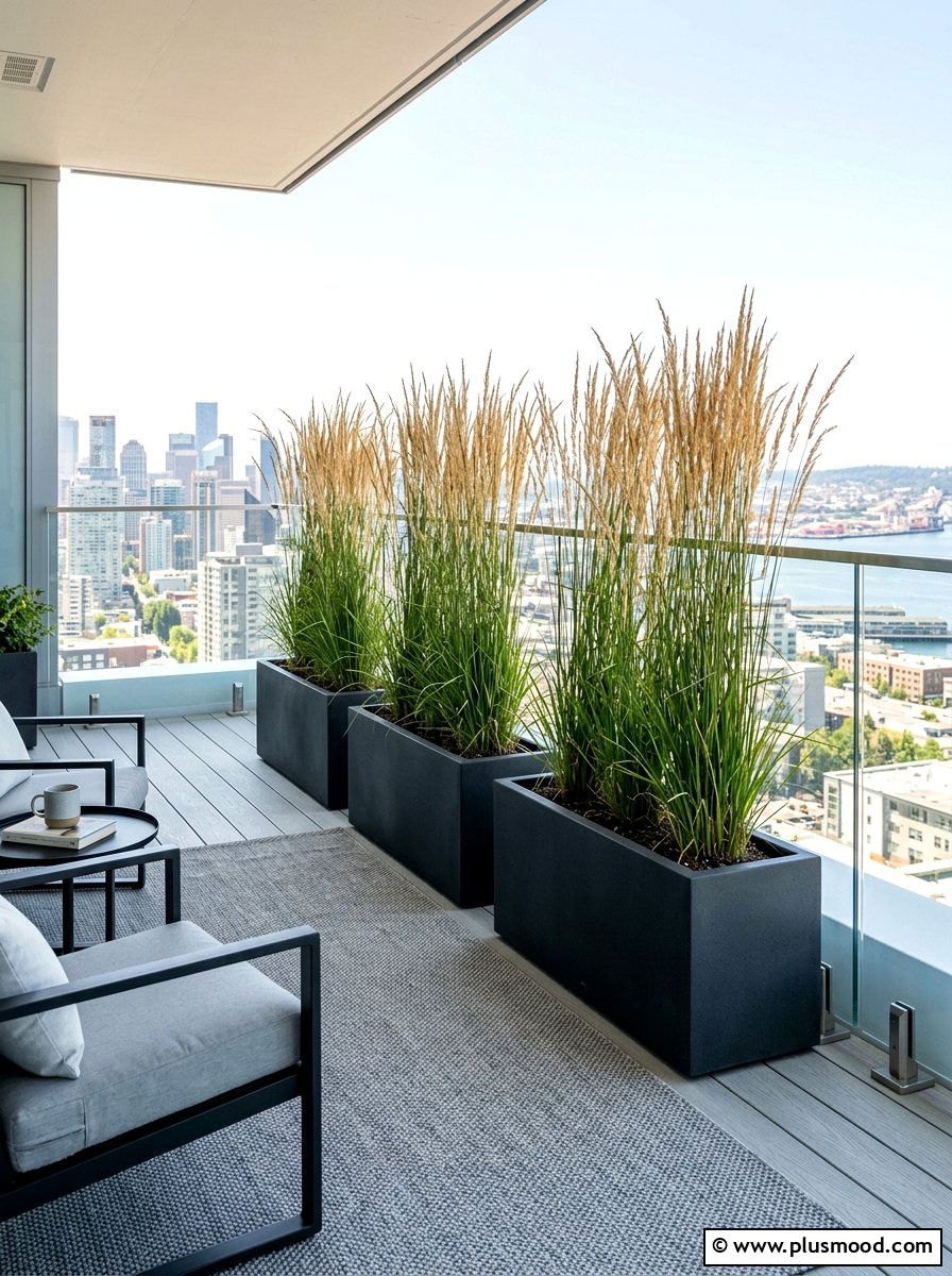 Tall balcony planter - 25 summer balcony privacy ideas
