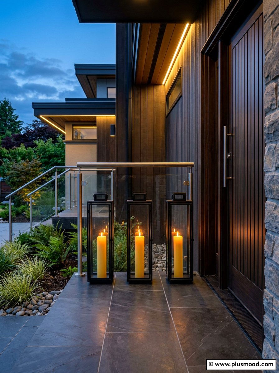 Tall narrow lantern - 25 summer lantern ideas for front porch