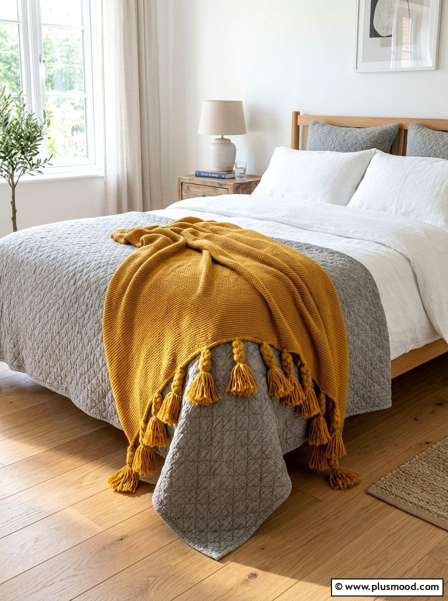 Tassel Edge Blanket - 25 late summer bedroom ideas