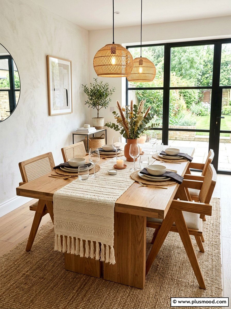 Tassel Fringe Summer Table Runner - 25 summer table runner ideas for summer