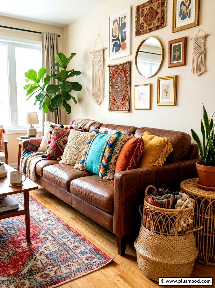 Tassel and fringe boho pillows - 25 summer throw pillow ideas for living room