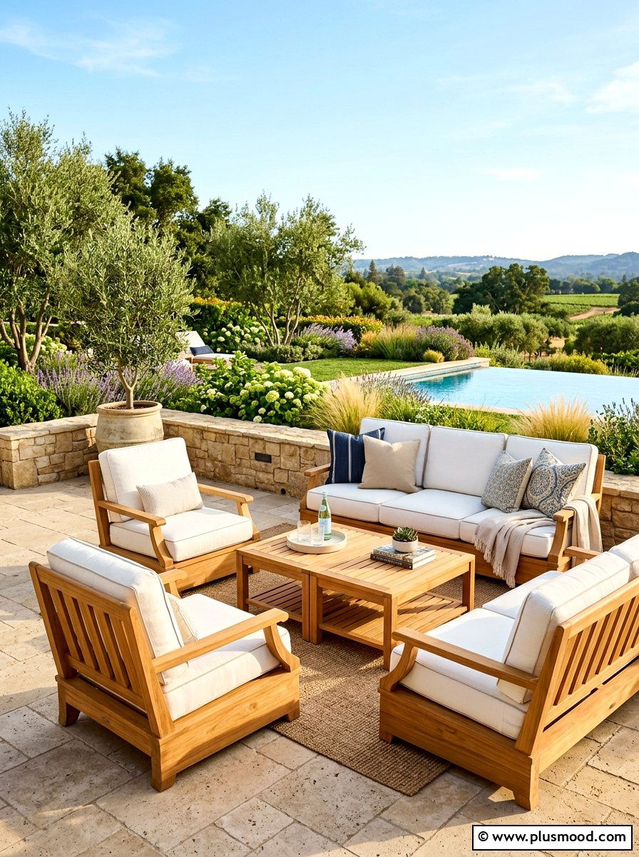 Teak Deep Seating - 25 summer patio seating ideas