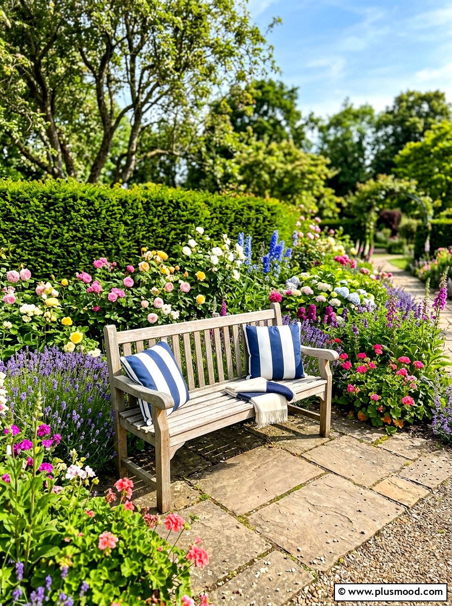 Teak Garden Bench - 25 summer garden bench ideas