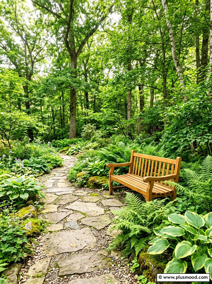 Teak wood bench - 25 summer backyard seating ideas