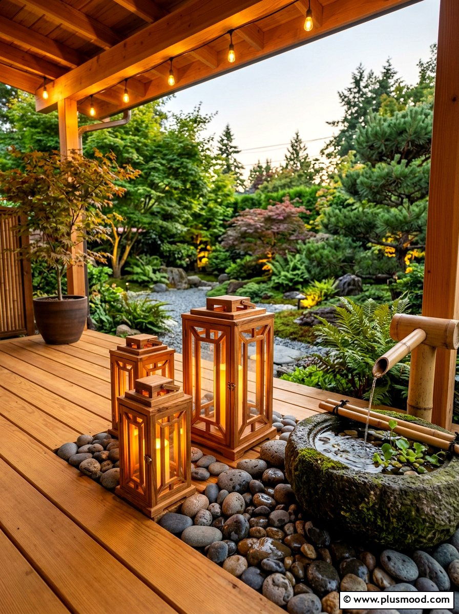 Teak wood lantern - 25 summer lantern ideas for front porch