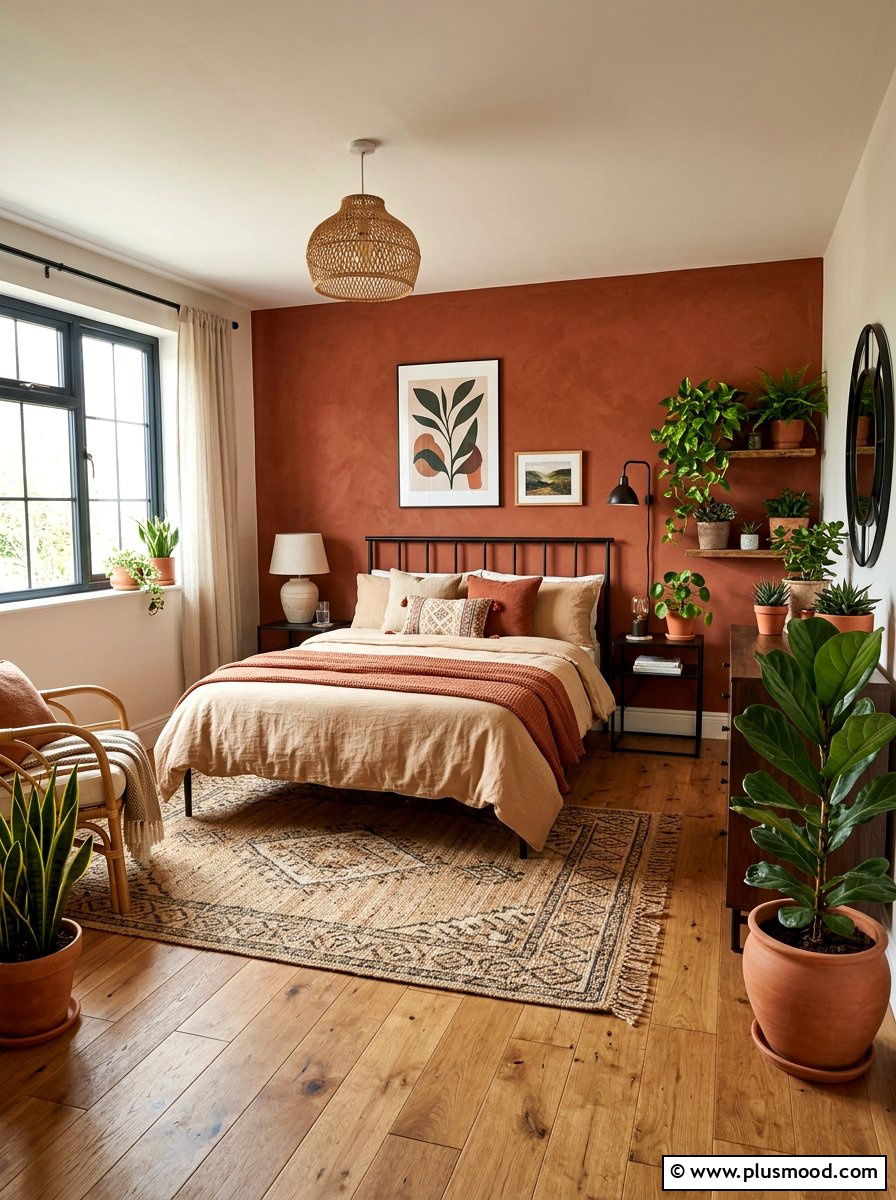 Terracotta Bedroom - 25 summer bedroom decor ideas