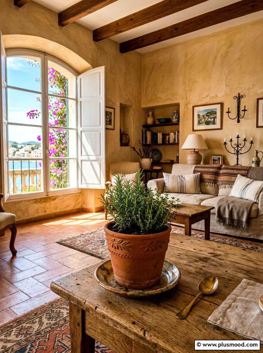 Terracotta Clay Pot - 25 summer coffee table decor ideas
