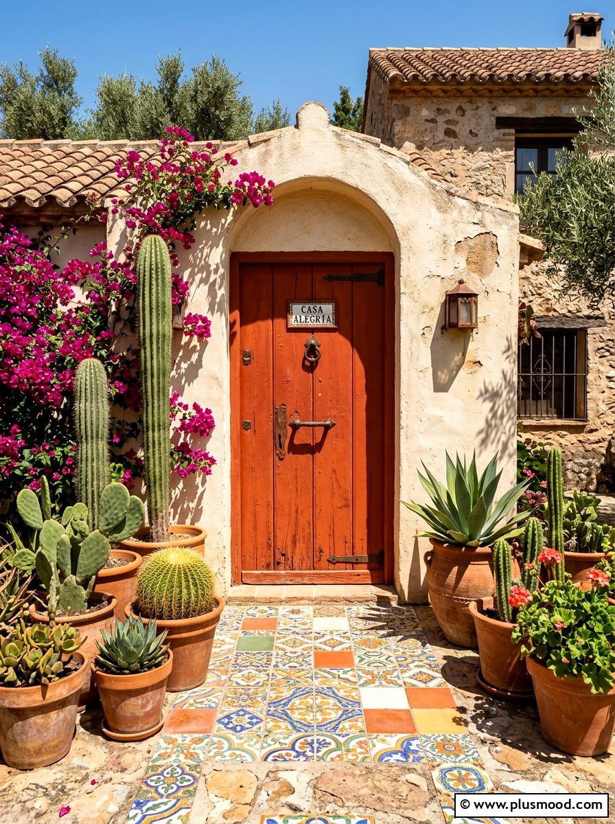 Terracotta Front Door - 25 summer front door color ideas