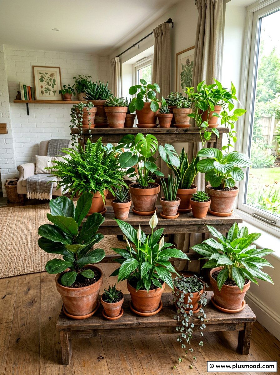 Terracotta Plant Display - 25 August home decor ideas
