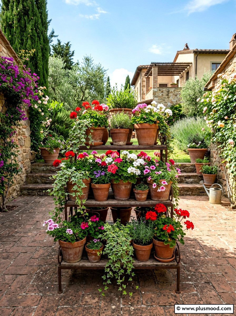 Terracotta Planter Display - 25 best summer home decor ideas
