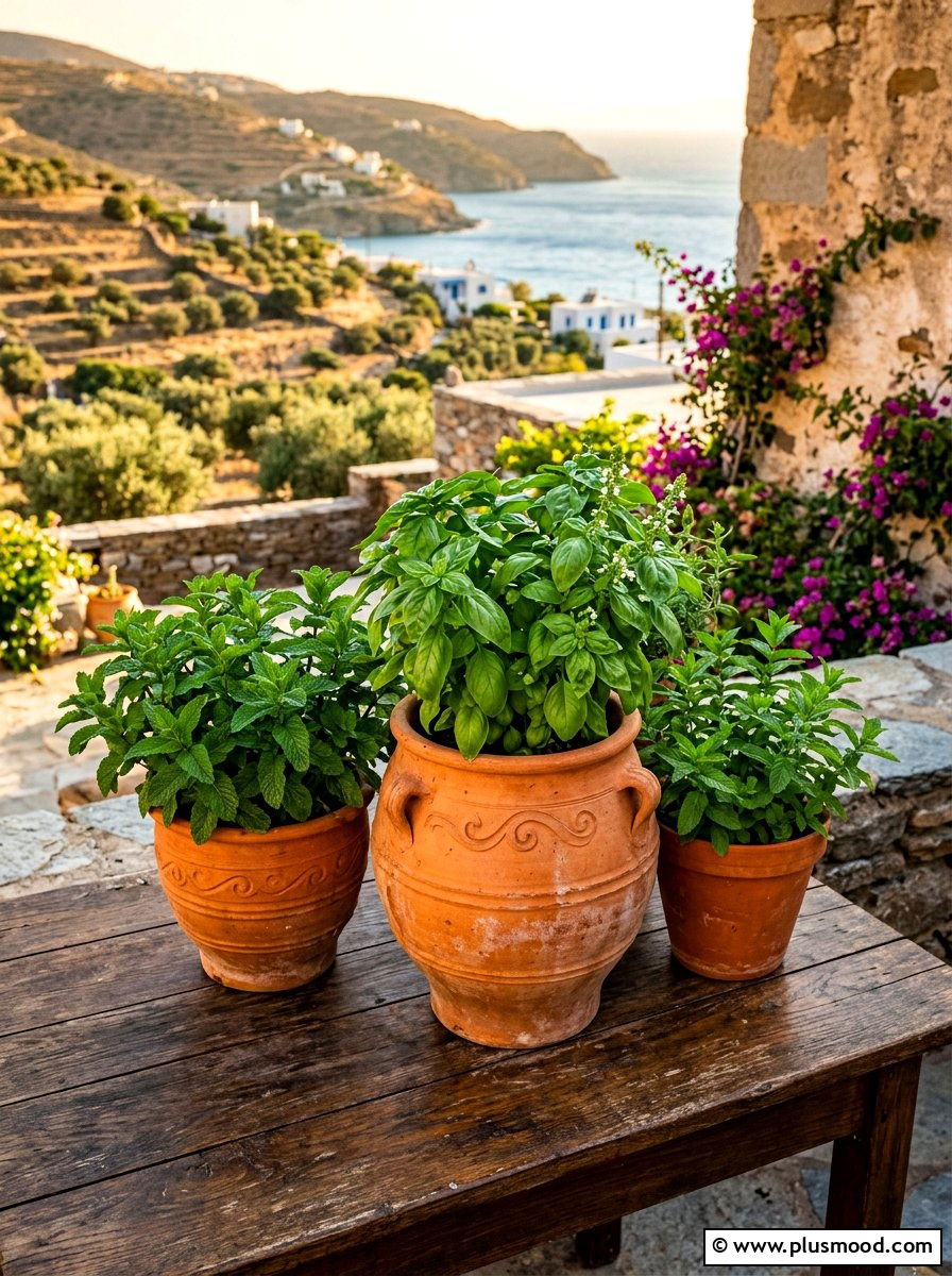 Terracotta Pot Centerpiece - 25 summer balcony table decor ideas