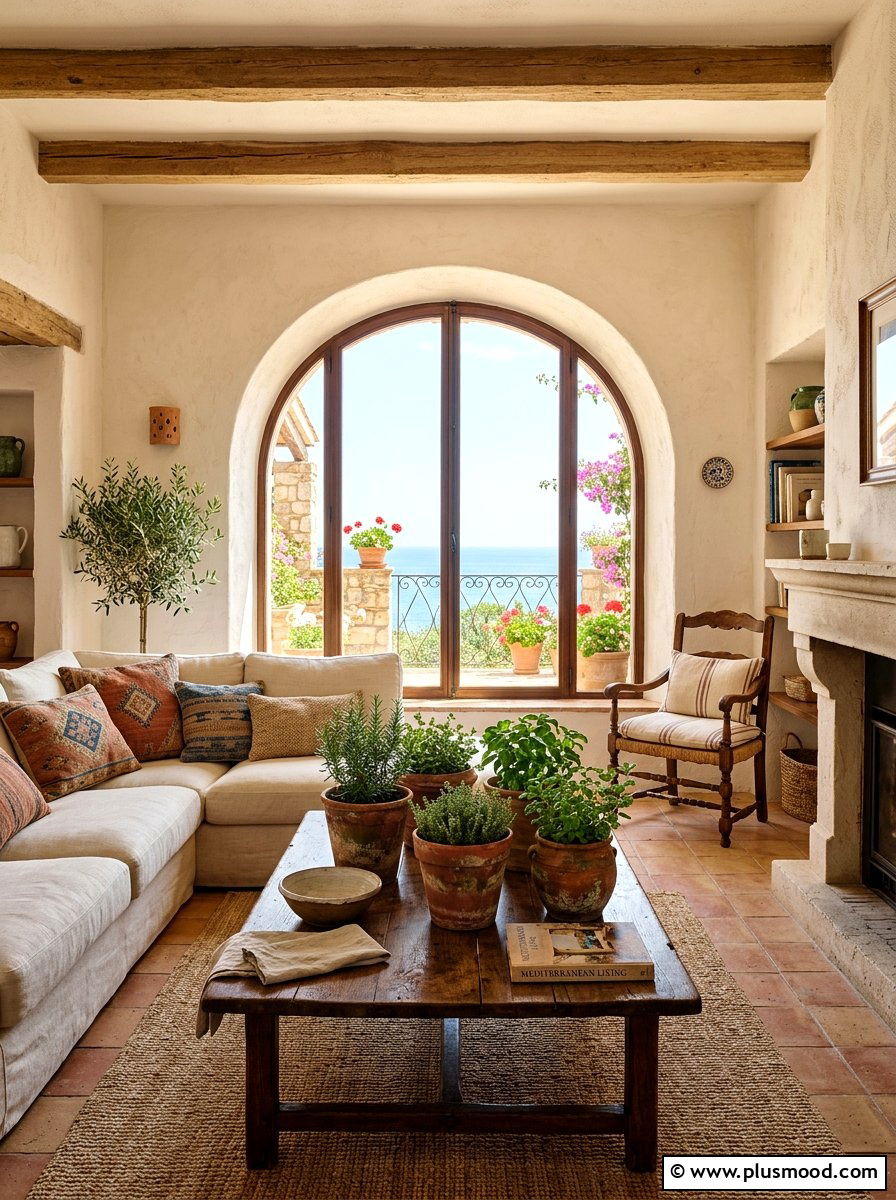 Terracotta Pot Display - 25 summer coffee table styling ideas for living room