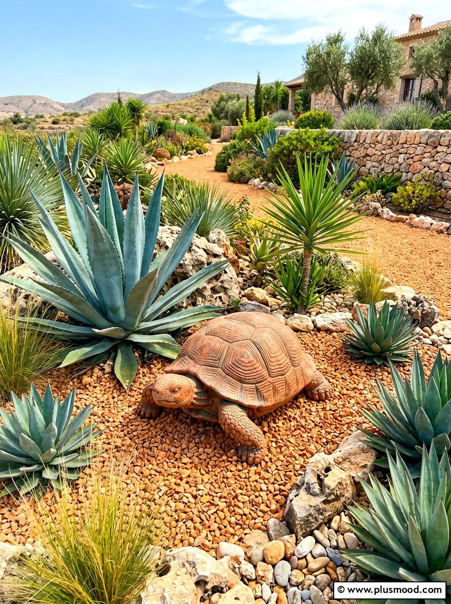 Terracotta Turtle Statue - 25 summer garden statue ideas