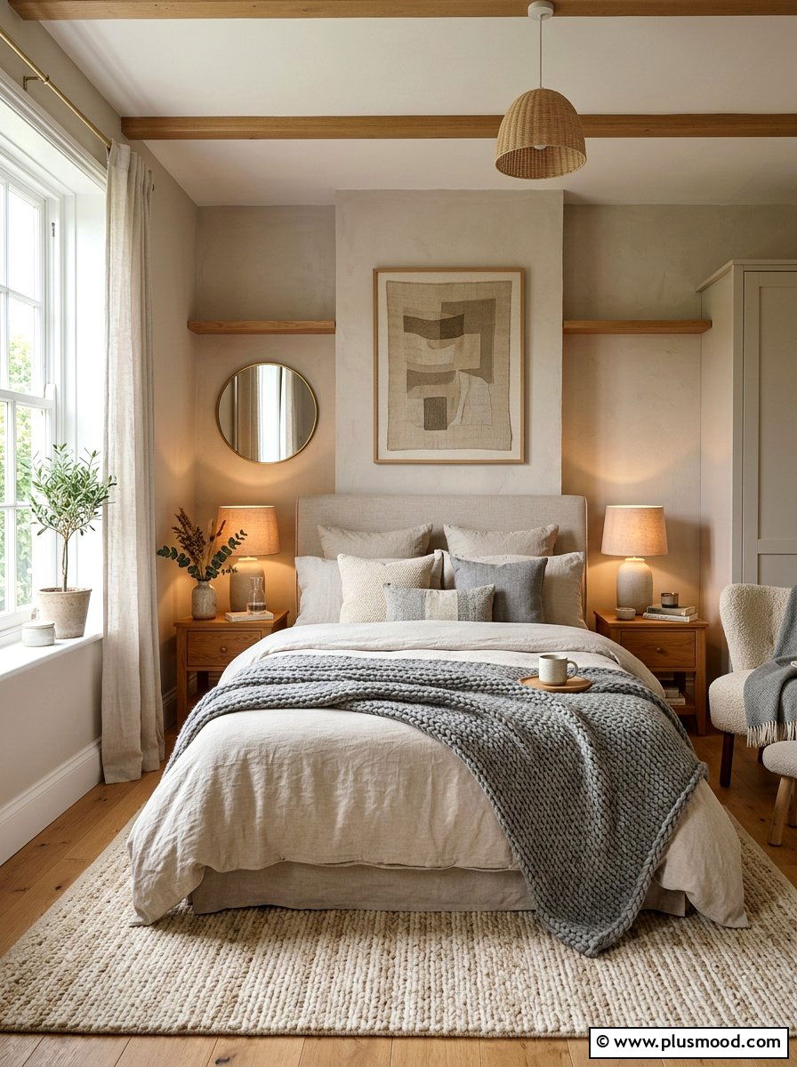 Textural bedroom refresh - 25 summer to fall transition decor ideas