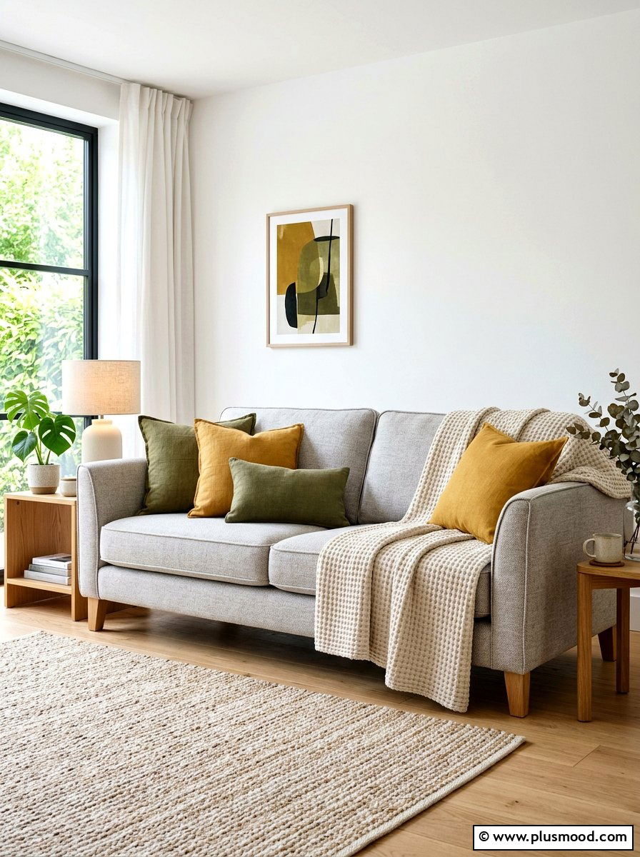 Textured sofa throw - 25 late summer decor ideas