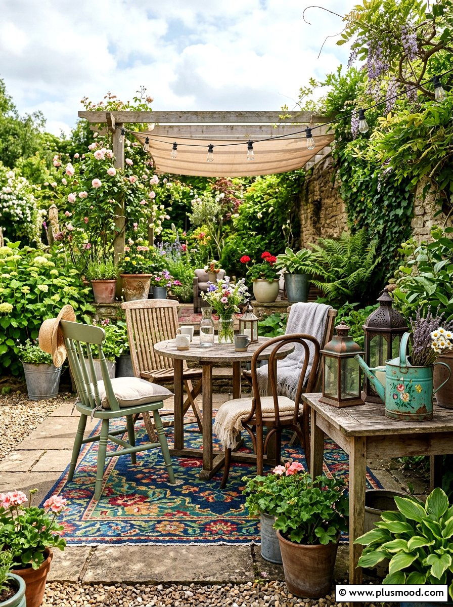 Thrifted Outdoor Decor - 25 cheap summer patio ideas