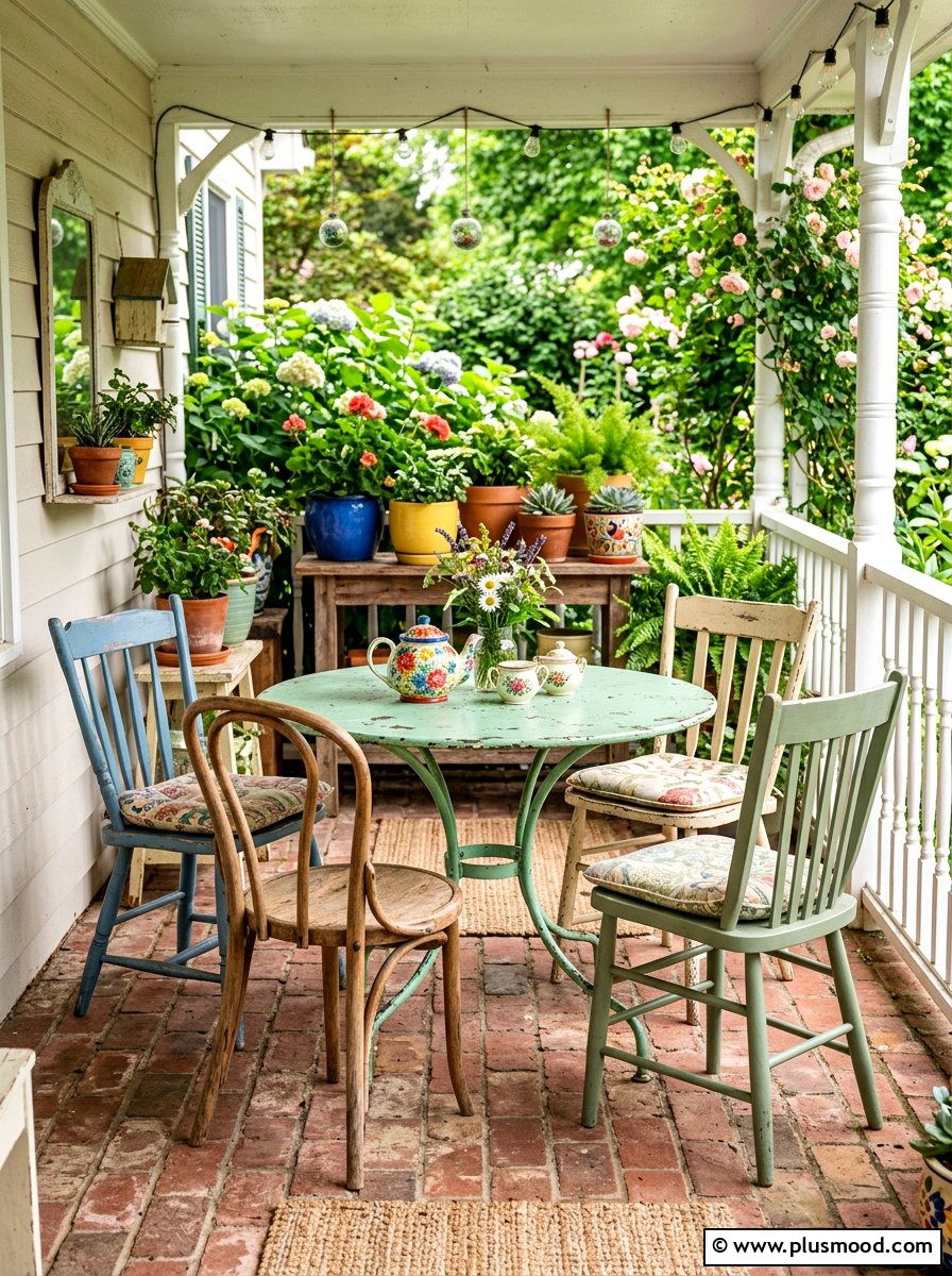 Thrifted Porch Style - 25 summer front porch ideas on a budget