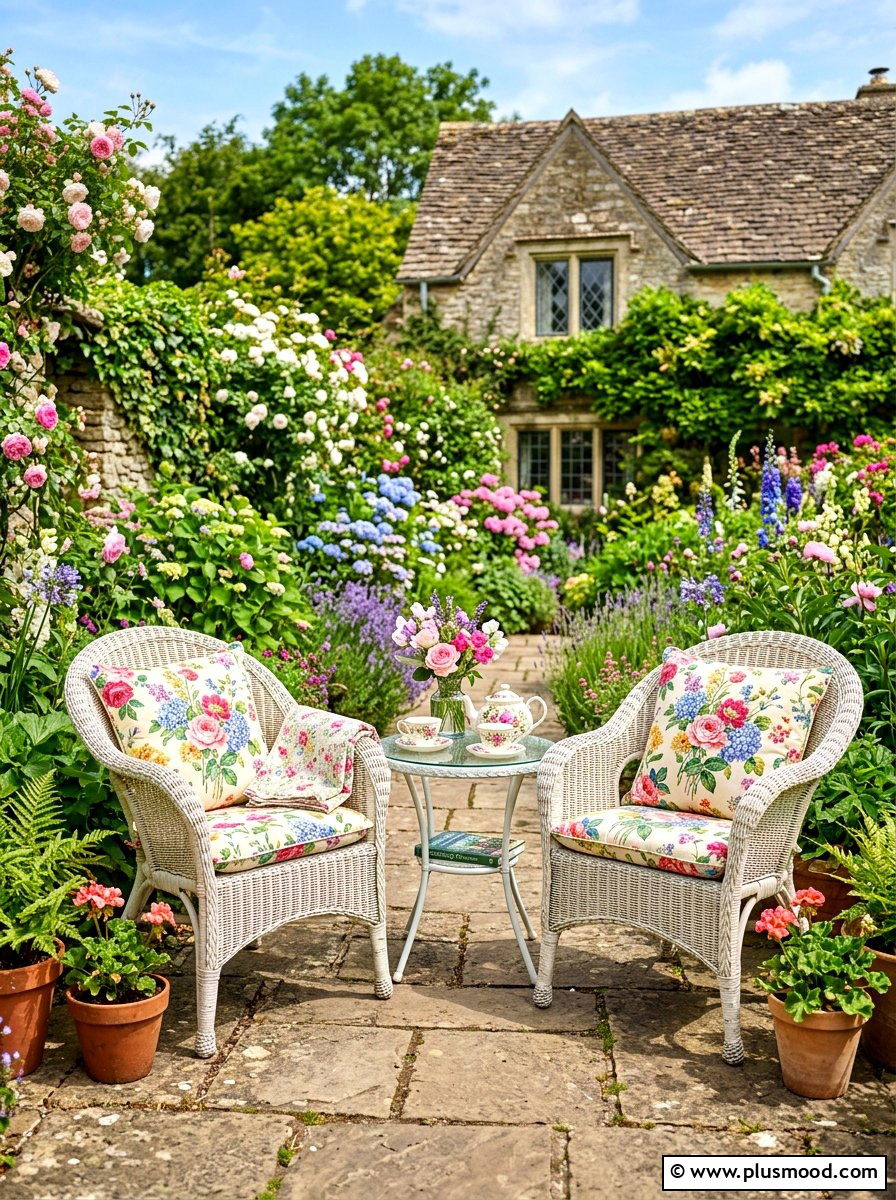 Thrifted Wicker Chairs - 25 cheap summer porch ideas