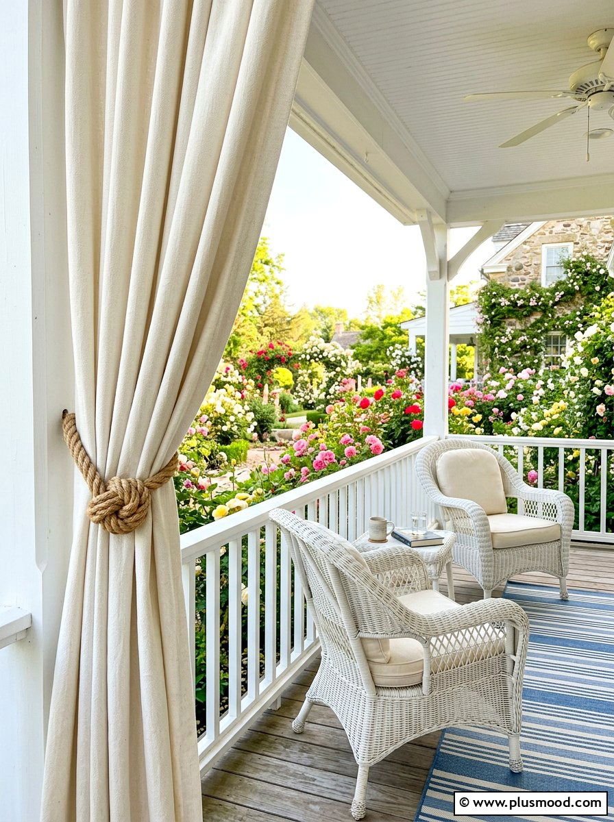Tie back patio curtains - 25 summer patio curtain ideas