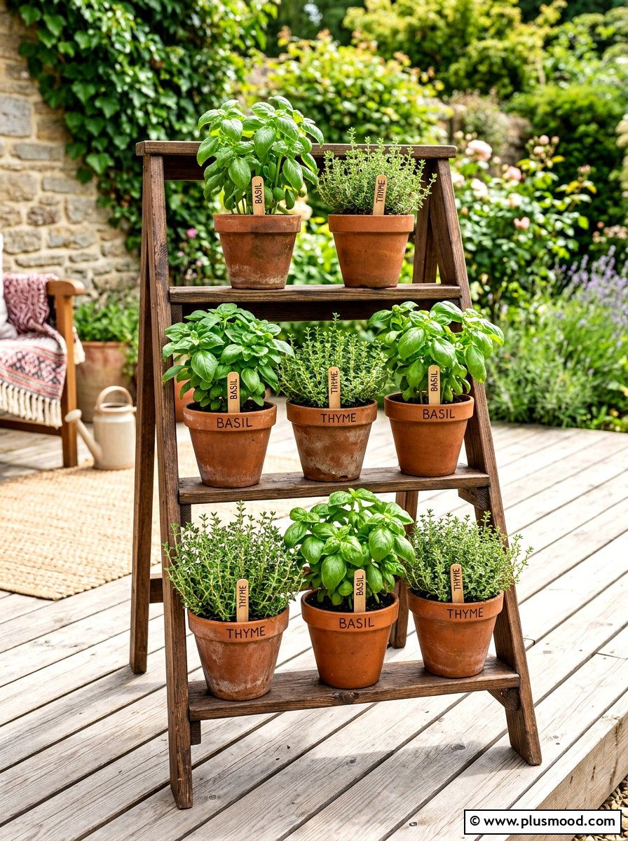 Tiered Herb Planter - 25 summer edible garden ideas