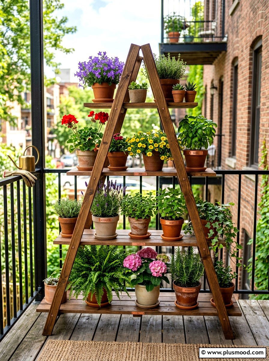 Tiered Plant Stand - 25 summer porch planter ideas