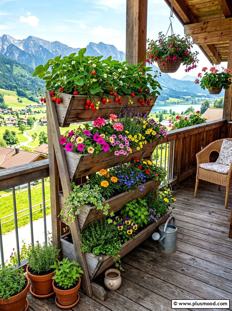 Tiered garden box - 25 summer planter box ideas