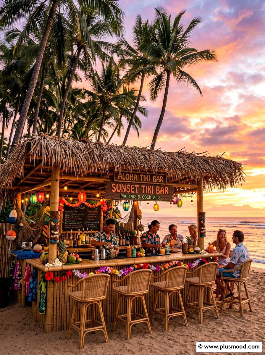 Tiki Bar Setup - 25 summer island style backyard ideas