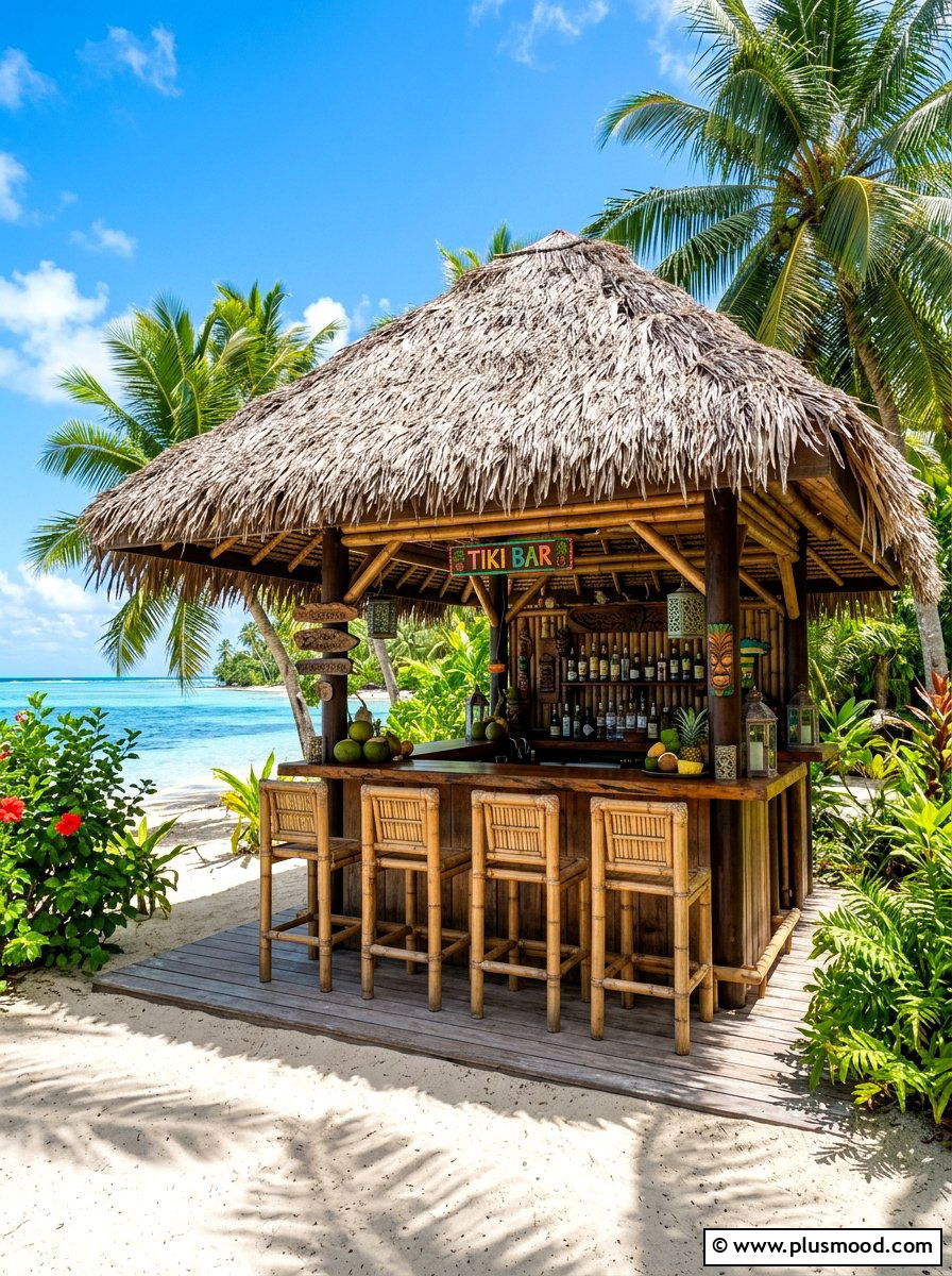 Tiki hut - 25 summer poolside shade ideas