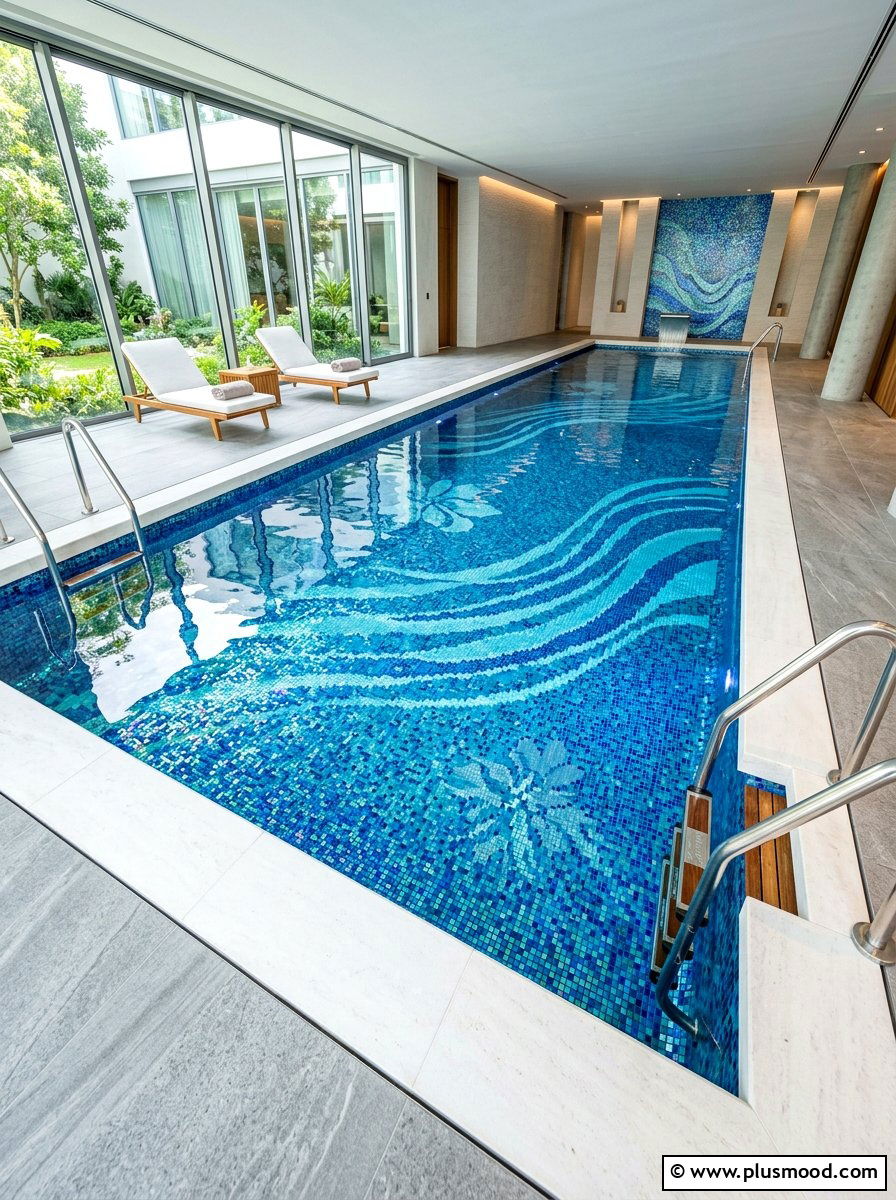 Tiled Mosaic Pool - 25 summer pool ideas