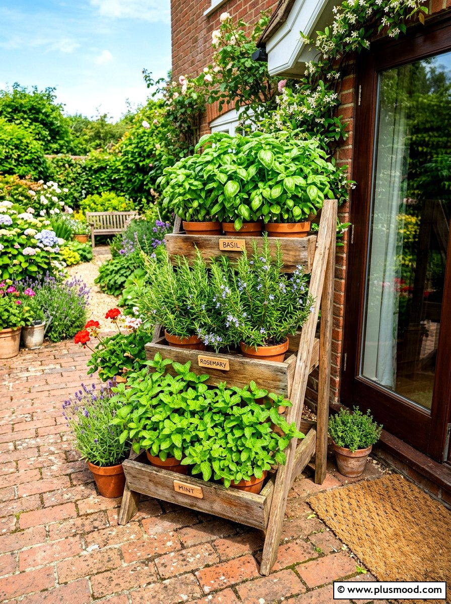 Tiny Herb Garden - 25 summer backyard ideas for small spaces