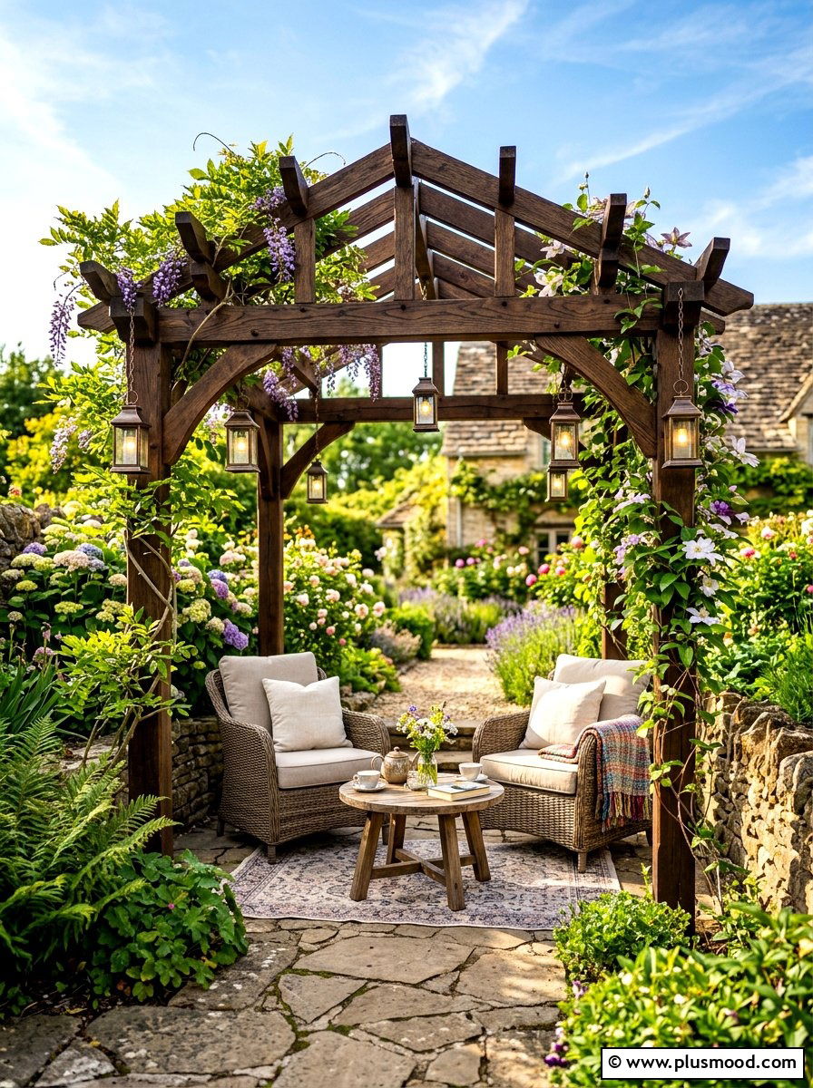 Tiny Pergola Structure - 25 summer small yard ideas for summer