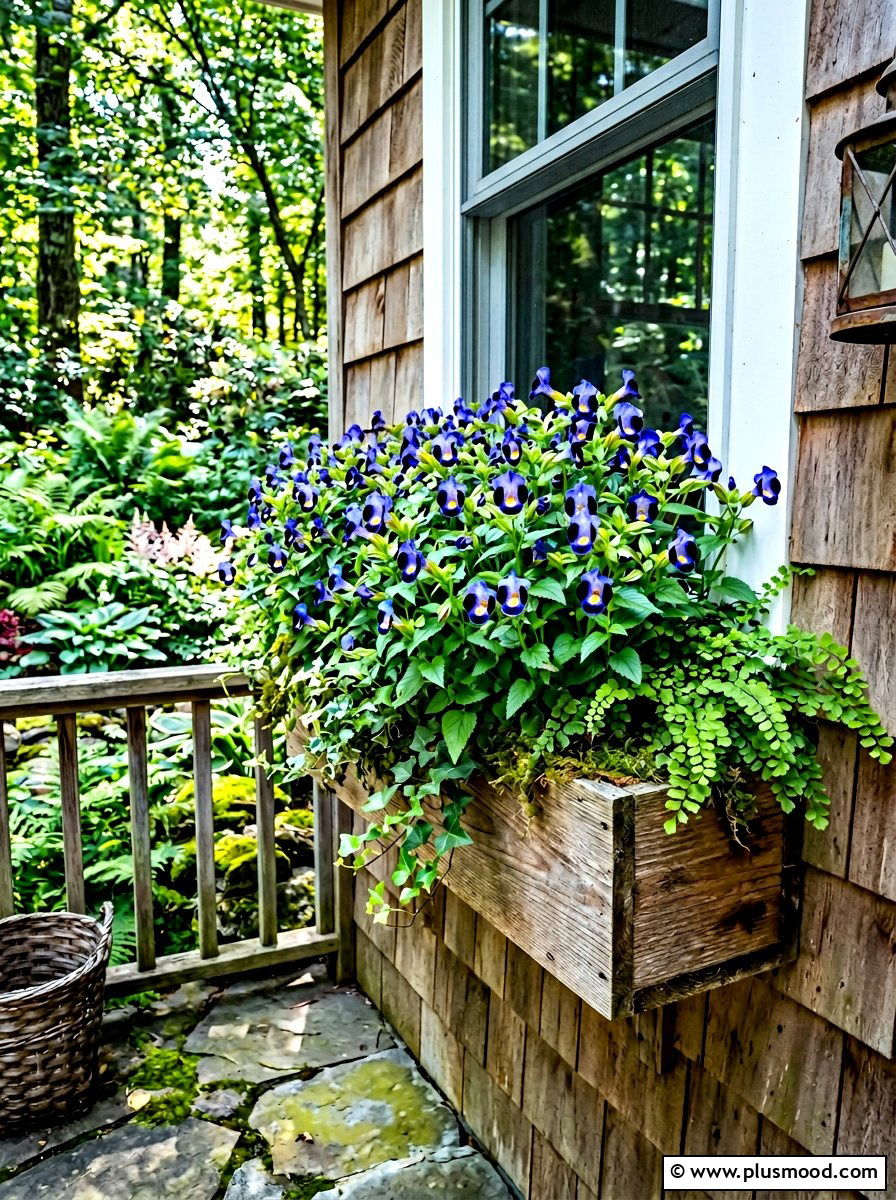Torenia Wishbone Flower Box - 25 summer container flower ideas