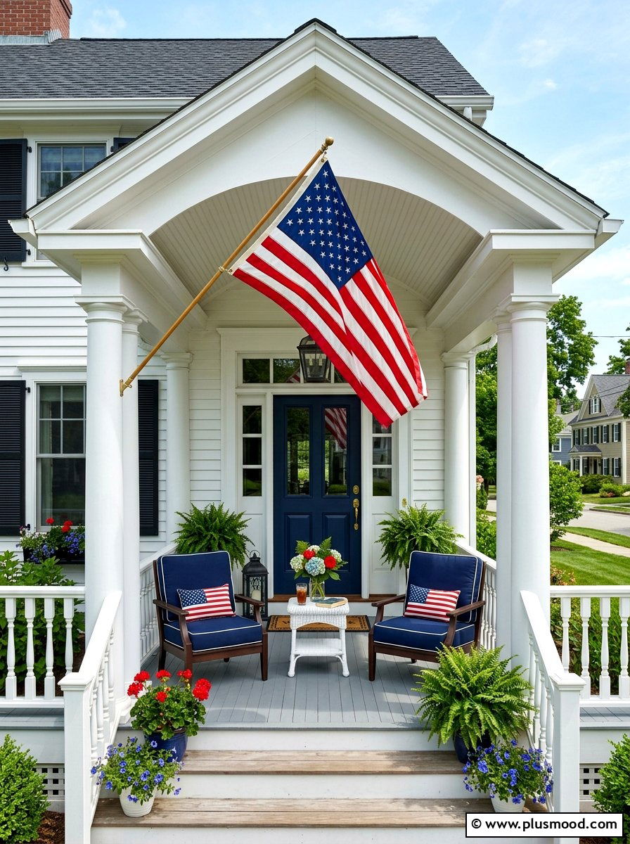 Traditional American Front Porch - 25 summer front porch ideas