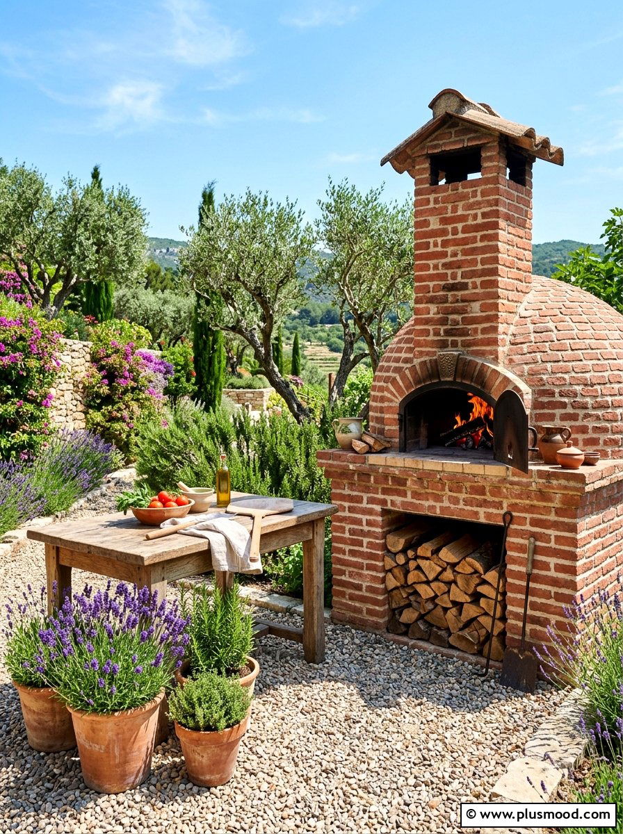 Traditional Brick Oven Corner - 25 summer outdoor kitchen entertaining ideas