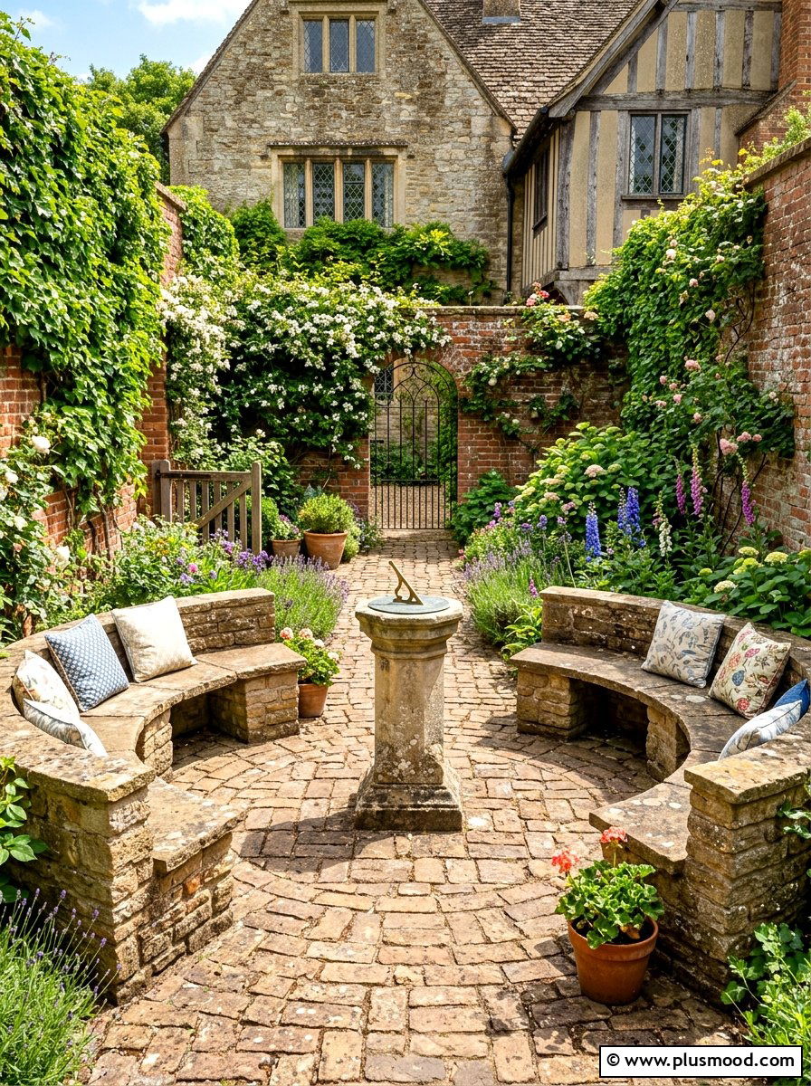 Traditional English Courtyard - 25 summer patio styling ideas
