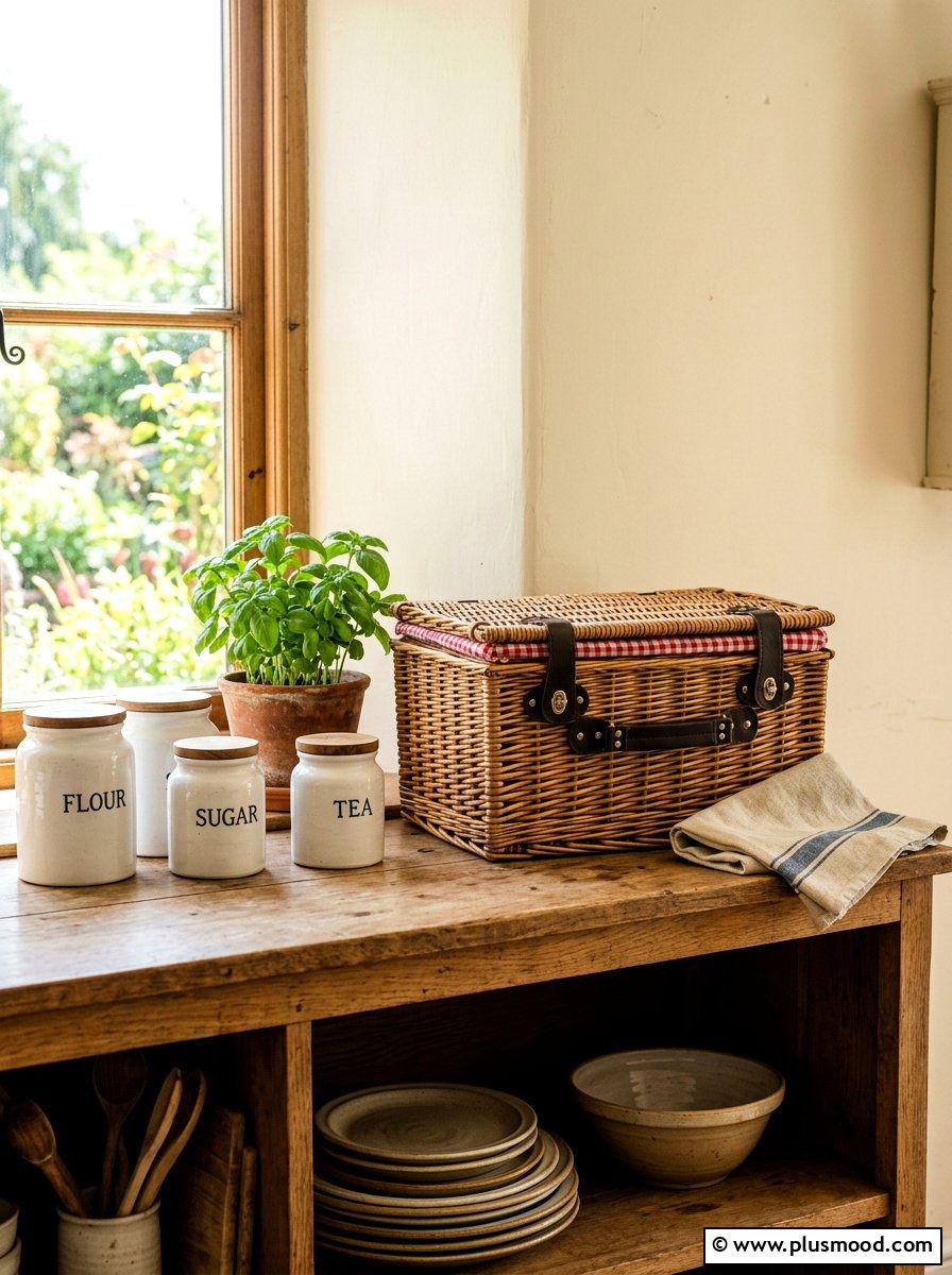 Traditional Picnic Basket - 25 summer kitchen accessories ideas