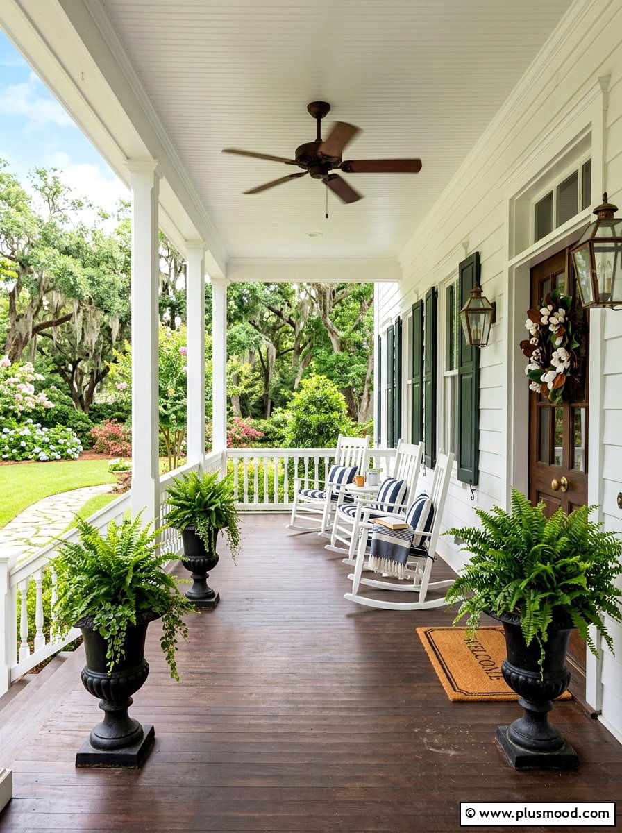 Traditional Southern Front Porch - 25 summer front porch refresh ideas
