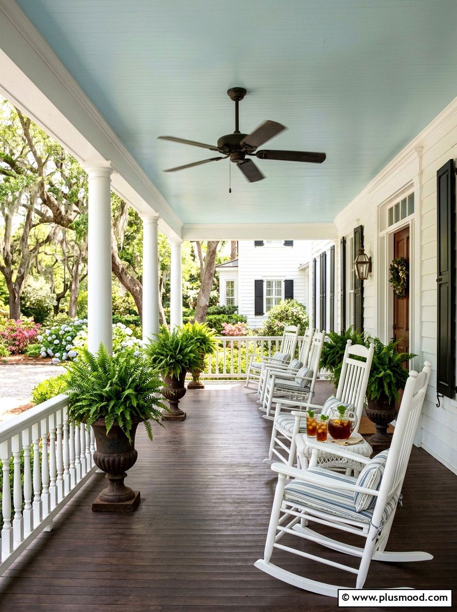 Traditional Southern Porch - 25 cozy summer porch ideas