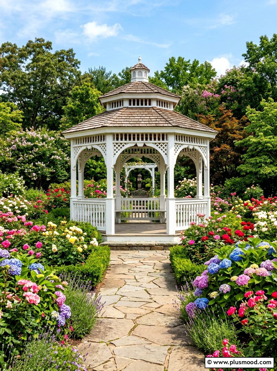 Traditional Wood Gazebo - 25 summer backyard gazebo ideas