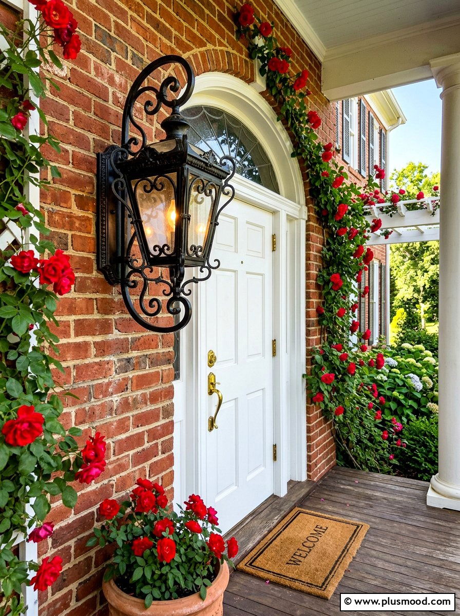 Traditional Wrought Iron Porch Lantern - 25 summer porch lighting curb appeal ideas