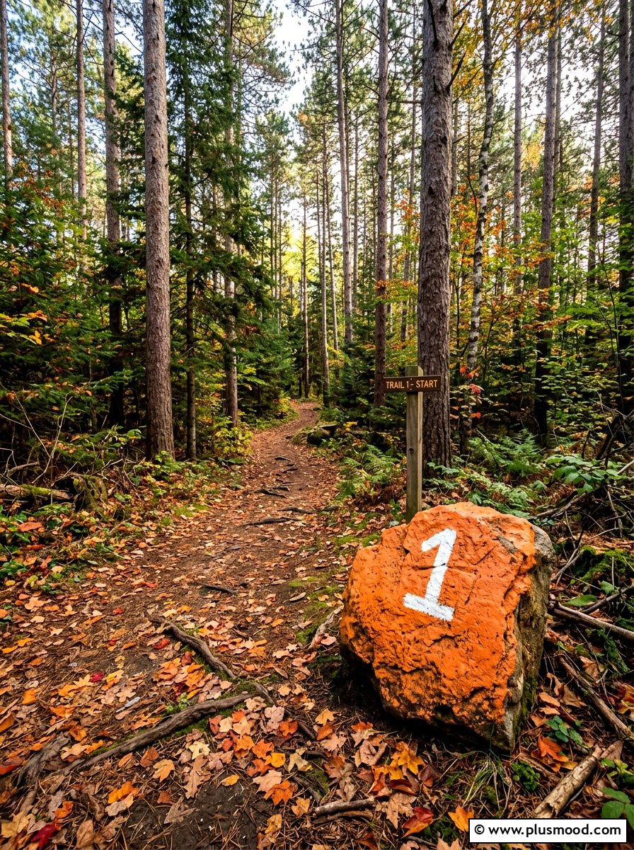 Trail Marker Rock - 25 painted rock ideas for outdoor signage