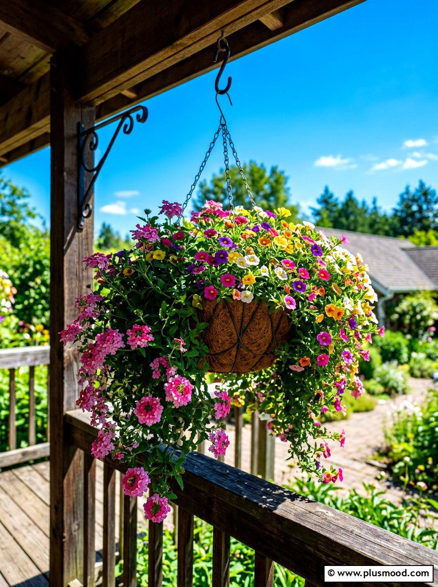 Trailing Verbena And Calibrachoa - 25 summer mixed container ideas