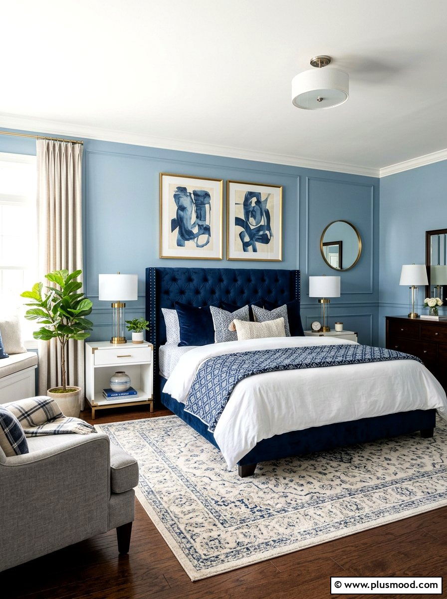 25 Summer White and Blue Bedroom Ideas for Coastal Calm