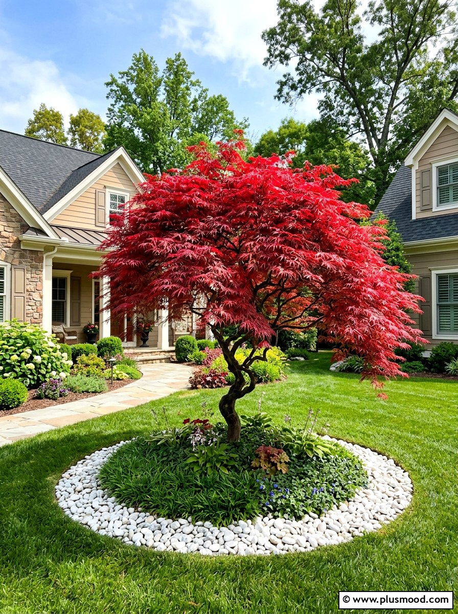 Tree Focal Point - 25 summer front yard landscaping ideas