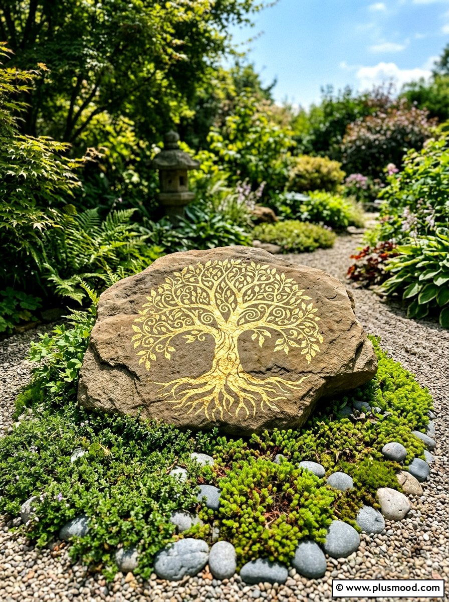 Tree Of Life Garden Rocks - 25 painted rock ideas for zen garden