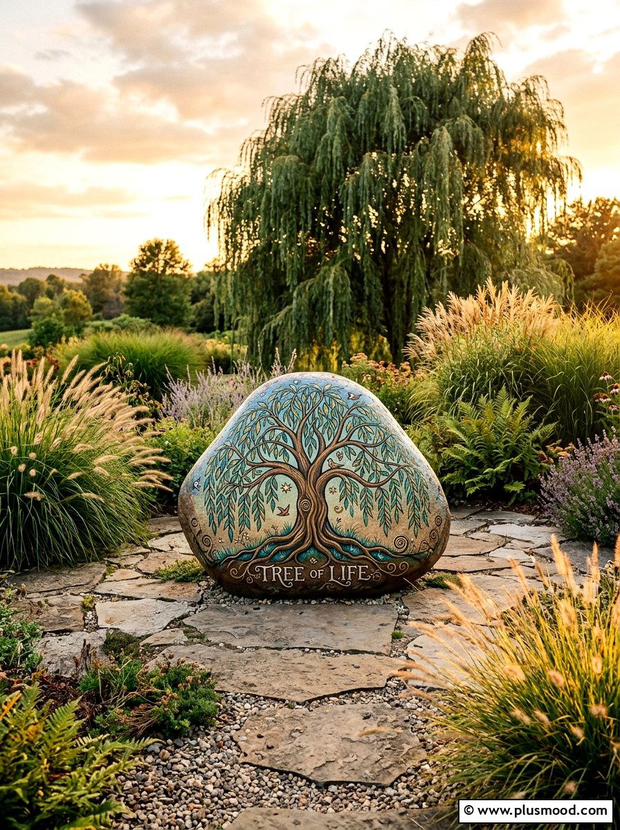 Tree Of Life Painted Rock - 25 painted rock ideas for memorial garden