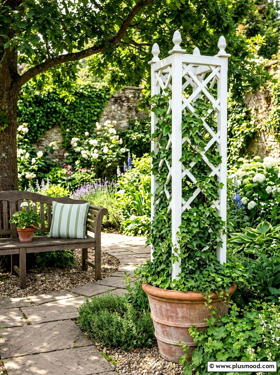 Trellis For Climbing Plants - 25 small backyard ideas for renters