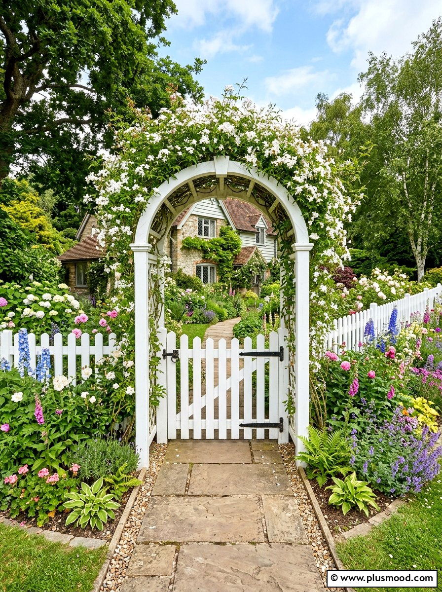 Trellis Garden Gate - 25 small backyard ideas with trellis