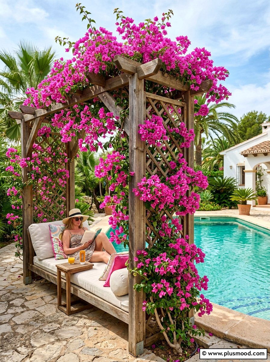 Trellis Privacy - 25 summer budget pool area ideas